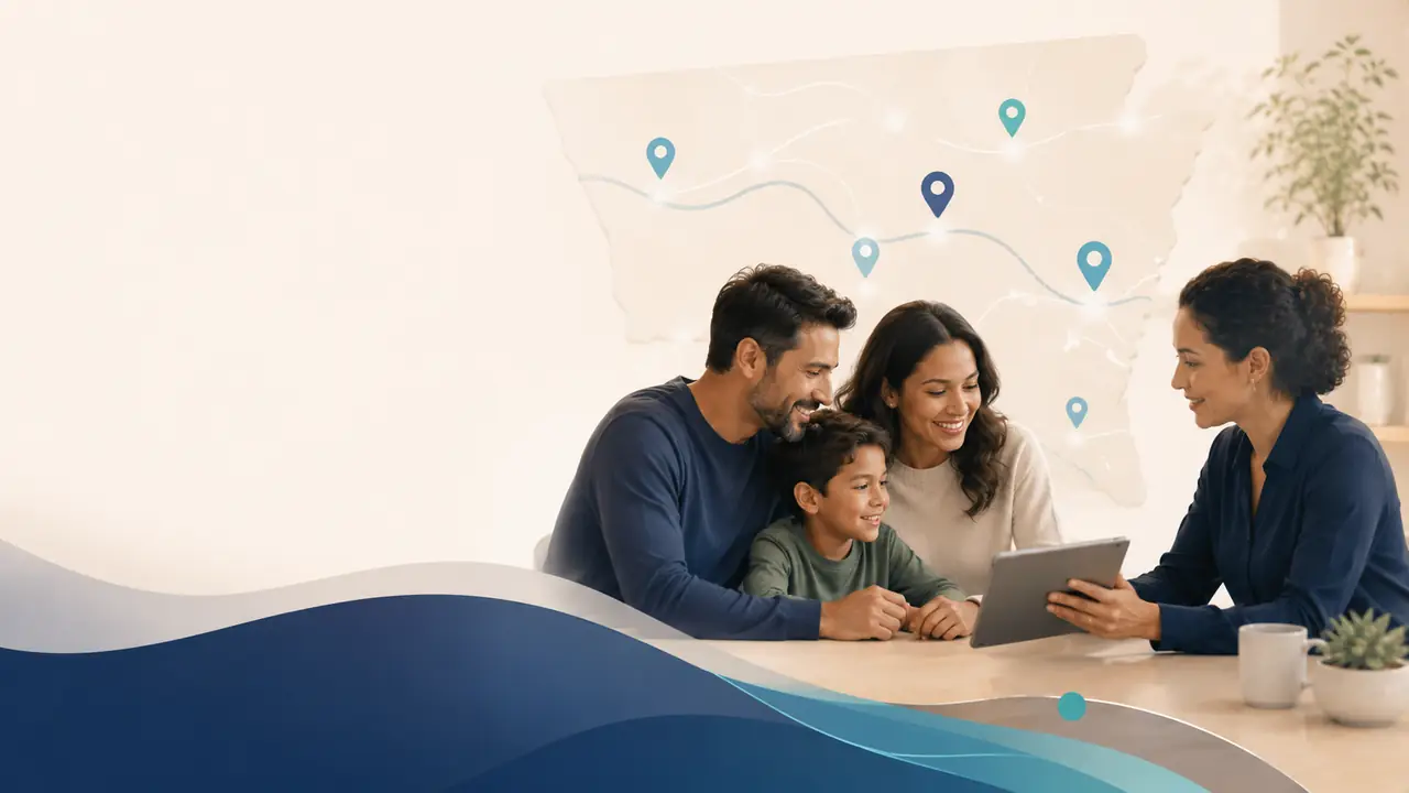 Statewide care navigation image for families comparing local care options