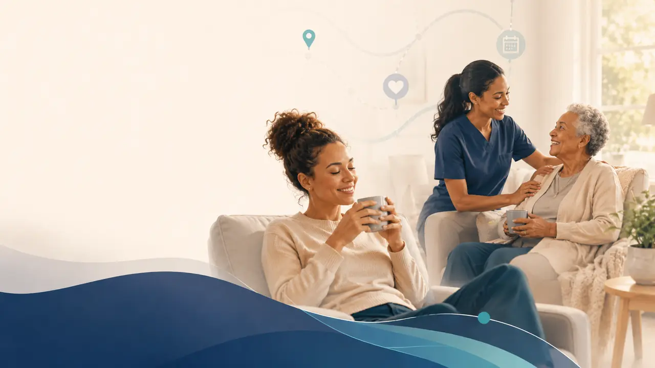 Respite care support image for caregivers and families